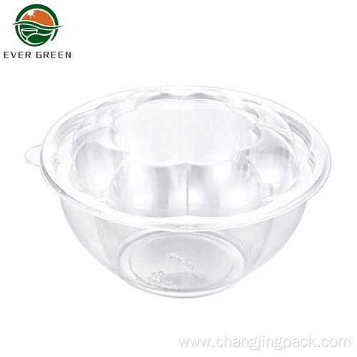 Disposable Take Away Clear Takeaway Plastic Salad Bowl